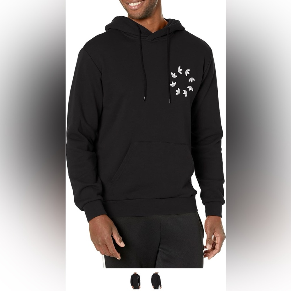 NWT Black Adidas Originals Men's Adicolor Spinner Hoodie